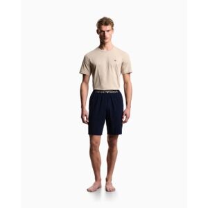 Giorgio Armani Emporio Armanitil Mænd. Em000400_af18881 Behagelig Beige Pyjamas (S), Afslappet, Bomuld, Korte Ærmer Giorgio Armani Emporio Armanitil Mænd. Em000400_af18881 Behagelig Beige Pyjamas (S), Afslappet, Bomuld, Korte Ærmer