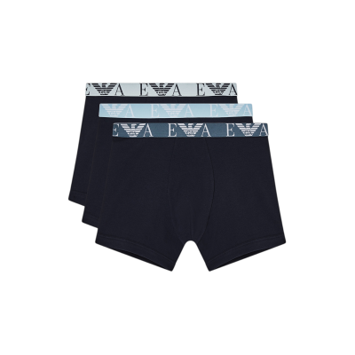 Giorgio Armani Emporio Armanitil Mænd. Em000261_af20668 Sæt Med 3 Navy Bold Monogram Boxershorts (Xl), Afslappet, Bomuld, Blå Giorgio Armani Emporio Armanitil Mænd. Em000261_af20668 Sæt Med 3 Navy Bold Monogram Boxershorts (Xl), Afslappet, Bomuld, Blå