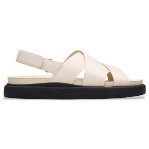 Clarkstil Kvinder. 26181257 Aristella Sun Hvide Cremefarvede Lædersandaler (38), 1-3 Cm, Velcro, Casual Clarkstil Kvinder. 26181257 Aristella Sun Hvide Cremefarvede Lædersandaler (38), 1-3 Cm, Velcro, Casual