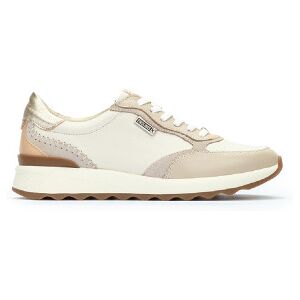 Pikolinostil Kvinder. W1m-6625c1 Arrecife Beige Læder-Sneakers Med Snørebånd (36), Fast, Blonder, Casual Pikolinostil Kvinder. W1m-6625c1 Arrecife Beige Læder-Sneakers Med Snørebånd (36), Fast, Blonder, Casual