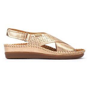 Pikolinostil Kvinder. W8k-0848cl Sandaler I Læder Cadaques Guld (40), Guldfarvet, 3-5 Cm, Velcro, Casual Pikolinostil Kvinder. W8k-0848cl Sandaler I Læder Cadaques Guld (40), Guldfarvet, 3-5 Cm, Velcro, Casual