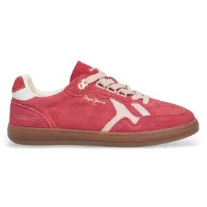 Pepe Jeanstil Kvinder. Pls000025 Sneakers I Læder Ball Retro Rød (36), Fast, Blonder, Casual Pepe Jeanstil Kvinder. Pls000025 Sneakers I Læder Ball Retro Rød (36), Fast, Blonder, Casual