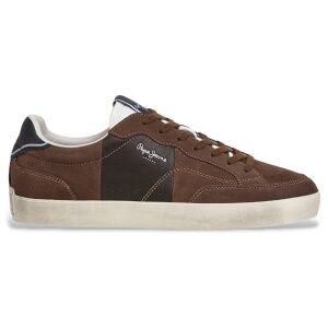 Pepe Jeanstil Mænd. Pms300005 Lane Twist Læder Sneakers Brun (43), Fast, Blonder, Casual Pepe Jeanstil Mænd. Pms300005 Lane Twist Læder Sneakers Brun (43), Fast, Blonder, Casual