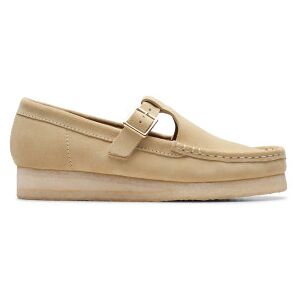 Clarkstil Kvinder. 26175665 Wallabee T Bar Beige Lædersko (37.5), 1-3 Cm, Ruskind, Spænder, Casual Clarkstil Kvinder. 26175665 Wallabee T Bar Beige Lædersko (37.5), 1-3 Cm, Ruskind, Spænder, Casual