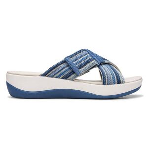 Clarkstil Kvinder. 26177190 Arla Wave-Sandaler I Blå (38), Stof, 1-3 Cm, Ingen, Casual Clarkstil Kvinder. 26177190 Arla Wave-Sandaler I Blå (38), Stof, 1-3 Cm, Ingen, Casual