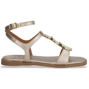 Alpetil Kvinder. 559241 Sheila Galaxy Sandaler I Gyldent Læder (40), Guldfarvet, Fast, Spænder, Casual Alpetil Kvinder. 559241 Sheila Galaxy Sandaler I Gyldent Læder (40), Guldfarvet, Fast, Spænder, Casual