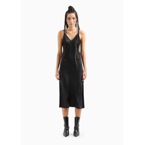 Giorgio Armani A x Armani Exchangetil Kvinder. 8nya59ynz5z1200 Sort Midikjole (Xxs), Casual, Polyester, Uden Ærmer/stropper Giorgio Armani A x Armani Exchangetil Kvinder. 8nya59ynz5z1200 Sort Midikjole (Xxs), Casual, Polyester, Uden Ærmer/stropper