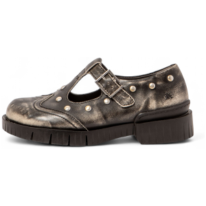 Arttil Kvinder. 11834s1eh003_001 Læder 1834s Oxford-Sko Grå (41), Fast, 1-3 Cm, Spænder, Casual Arttil Kvinder. 11834s1eh003_001 Læder 1834s Oxford-Sko Grå (41), Fast, 1-3 Cm, Spænder, Casual
