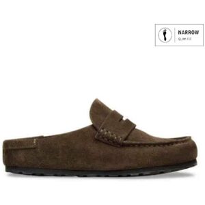 Birkenstocktil Kvinder. 1031701 Mocasiner Naples Wrapped I Læder (Smal Pasform) Brun (41), Fast, Ruskind, Ingen, Casual Birkenstocktil Kvinder. 1031701 Mocasiner Naples Wrapped I Læder (Smal Pasform) Brun (41), Fast, Ruskind, Ingen, Casual