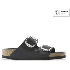 Birkenstocktil Kvinder. 1011075 Sandaler Arizona Big Buckle Natural (Smal Pasform) Sort (38), Læder, Fast, 1-3 Cm, Ingen, Casual Birkenstocktil Kvinder. 1011075 Sandaler Arizona Big Buckle Natural (Smal Pasform) Sort (38), Læder, Fast, 1-3 Cm, Ingen, Casual