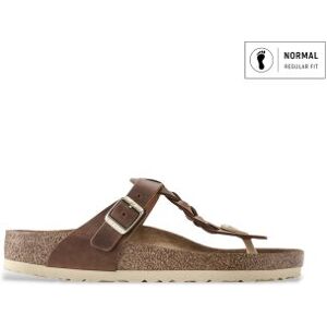 Birkenstocktil Kvinder. 1021355 Gizeh Braided Oiled Lædersandaler (Regular Pasform) Brun (38), Fast, Ingen, Casual Birkenstocktil Kvinder. 1021355 Gizeh Braided Oiled Lædersandaler (Regular Pasform) Brun (38), Fast, Ingen, Casual