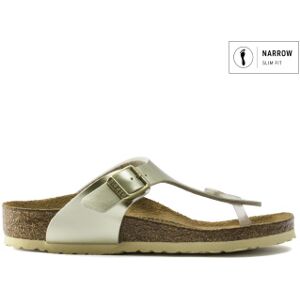 Birkenstocktil Kvinder/piger. 1015593 Sandaler Smalle Gizeh Birko-Flor (Smal Pasform) Metallisk Guld (36), Guldfarvet, Fast, Ingen, Casual, Birkenstocktil Kvinder/piger. 1015593 Sandaler Smalle Gizeh Birko-Flor (Smal Pasform) Metallisk Guld (36), Guldfarvet, Fast, Ingen, Casual,