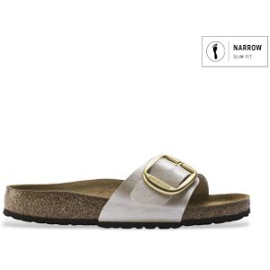 Birkenstocktil Kvinder. 1015279 Sandaler Madrid Big Buckle Hvid (Smal Pasform) Perle (38), Fast, Ingen, Casual Birkenstocktil Kvinder. 1015279 Sandaler Madrid Big Buckle Hvid (Smal Pasform) Perle (38), Fast, Ingen, Casual