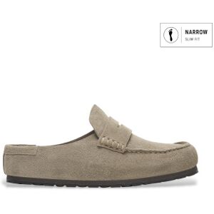 Birkenstocktil Kvinder. 1029710 Læder Naples Wrapped Træsko (Smal Pasform) Taupe (39), Fast, Ingen, Casual, Gråt Birkenstocktil Kvinder. 1029710 Læder Naples Wrapped Træsko (Smal Pasform) Taupe (39), Fast, Ingen, Casual, Gråt
