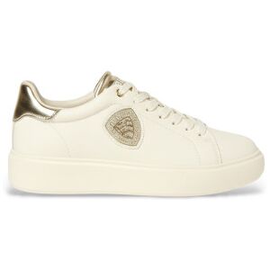 Blauertil Kvinder. S6venus01 Sneakers I Læder Venus Hvid, Guld (36), Fast, Blonder, Casual Blauertil Kvinder. S6venus01 Sneakers I Læder Venus Hvid, Guld (36), Fast, Blonder, Casual