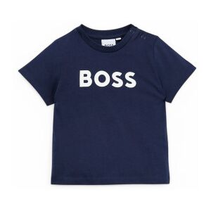 Bosstil Drenge. J25p24 Kortærmet T-Shirt Med Navy-Logo (13/14y= 157/162cm), Casual, Bomuld, Korte Ærmer, Blå, Børnetøj Bosstil Drenge. J25p24 Kortærmet T-Shirt Med Navy-Logo (13/14y= 157/162cm), Casual, Bomuld, Korte Ærmer, Blå, Børnetøj