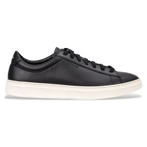Bosstil Mænd. 50548716 Kieran Tenn Læder Sneakers Sort (44), Fast, Blonder, Casual Bosstil Mænd. 50548716 Kieran Tenn Læder Sneakers Sort (44), Fast, Blonder, Casual