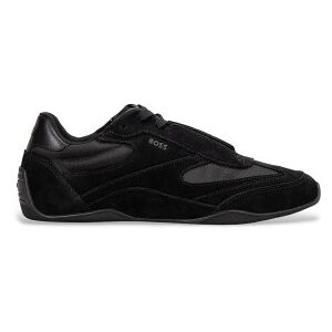 Bosstil Mænd. 50557884 Jaylen Læder Sneakers Sort (45), Fast, Blonder, Casual Bosstil Mænd. 50557884 Jaylen Læder Sneakers Sort (45), Fast, Blonder, Casual