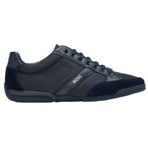 Bosstil Mænd. 50498265 Saturn Navy Lædersko (44), Fast, Blonder, Casual, Blå Bosstil Mænd. 50498265 Saturn Navy Lædersko (44), Fast, Blonder, Casual, Blå