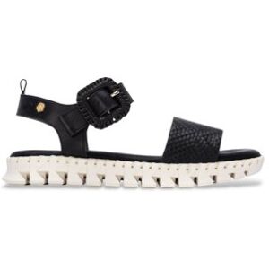 Carmelatil Kvinder. 16326603-Negro Sandaler I Læder 163266 Sort (36), Fast, Spænder, Casual Carmelatil Kvinder. 16326603-Negro Sandaler I Læder 163266 Sort (36), Fast, Spænder, Casual