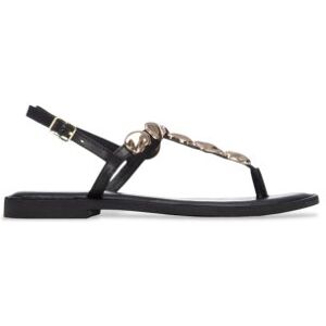 Carmelatil Kvinder. 16329301-Negro Sandaler I Læder 163293 Sort (37), Fast, Spænder, Casual, Party Carmelatil Kvinder. 16329301-Negro Sandaler I Læder 163293 Sort (37), Fast, Spænder, Casual, Party