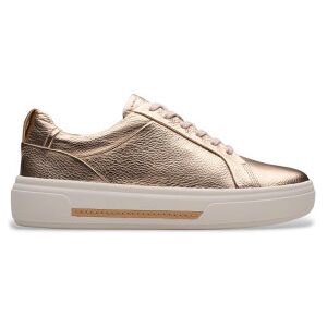 Clarkstil Kvinder. 26181357 Hollyhock Bronzefarvede Læder-Sneakers (41), Fast, Blonder, Casual Clarkstil Kvinder. 26181357 Hollyhock Bronzefarvede Læder-Sneakers (41), Fast, Blonder, Casual