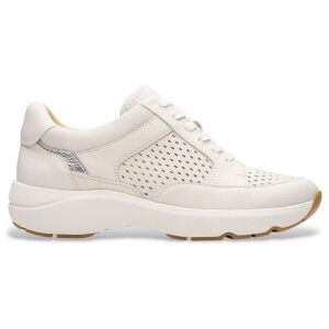 Clarkstil Kvinder. 26181361 Tivoli Walk Læder-Sneakers Off-White (36), Hvid, 3-5 Cm, Blonder, Casual Clarkstil Kvinder. 26181361 Tivoli Walk Læder-Sneakers Off-White (36), Hvid, 3-5 Cm, Blonder, Casual