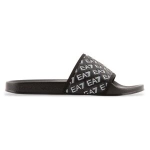 Ea7unisex. 7x000109_af15125 Flip Flops All Over Logo Sort (44), Fast, Ingen, Casual, Badetøj Ea7unisex. 7x000109_af15125 Flip Flops All Over Logo Sort (44), Fast, Ingen, Casual, Badetøj