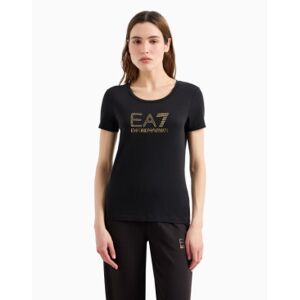 Ea7til Kvinder. 8ntt67_tjdqz T-Shirt Med Sort Evolution Maxilogotype (Xxs), Casual, Bomuld, Korte Ærmer Ea7til Kvinder. 8ntt67_tjdqz T-Shirt Med Sort Evolution Maxilogotype (Xxs), Casual, Bomuld, Korte Ærmer