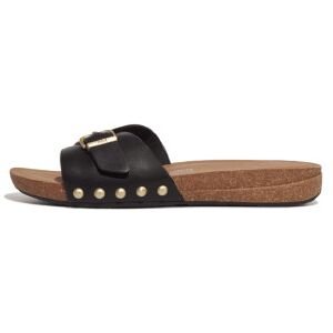 Fitfloptil Kvinder. Hf1-001 Iqushion-Sandaler I Læder, Sort (37), Økologisk Læder, 1-3 Cm, Casual Fitfloptil Kvinder. Hf1-001 Iqushion-Sandaler I Læder, Sort (37), Økologisk Læder, 1-3 Cm, Casual
