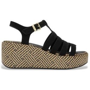 Fitfloptil Kvinder. A5o-001 Graphic-Sandaler I Sort Læder (36), 3-5 Cm, Spænder, Casual Fitfloptil Kvinder. A5o-001 Graphic-Sandaler I Sort Læder (36), 3-5 Cm, Spænder, Casual
