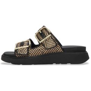 Fitfloptil Kvinder. A2q-001 Gen-Ff Gen-Ff Sandaler Med Spænde I Printet Læder (40), Brun, 1-3 Cm, Ingen, Casual Fitfloptil Kvinder. A2q-001 Gen-Ff Gen-Ff Sandaler Med Spænde I Printet Læder (40), Brun, 1-3 Cm, Ingen, Casual