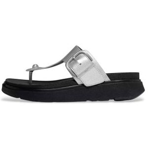 Fitfloptil Kvinder. A2s-011 Gen-Ff Spændesandaler I Sølvfarvet Læder (41), 1-3 Cm, Ingen, Casual Fitfloptil Kvinder. A2s-011 Gen-Ff Spændesandaler I Sølvfarvet Læder (41), 1-3 Cm, Ingen, Casual