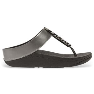 Fitfloptil Kvinder. Hj1-B06 Halo-Perle-Cirkel-Sølv-Sandaler (39), Sort, Sølvfarvet, 3-5 Cm, Ingen, Casual Fitfloptil Kvinder. Hj1-B06 Halo-Perle-Cirkel-Sølv-Sandaler (39), Sort, Sølvfarvet, 3-5 Cm, Ingen, Casual