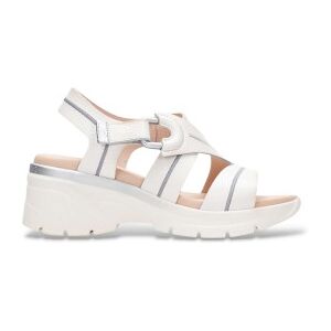 Hispanitastil Kvinder. Hv264570 Off-White Cedertræssandaler (36), Læder, Hvid, 3-5 Cm, Velcro, Casual Hispanitastil Kvinder. Hv264570 Off-White Cedertræssandaler (36), Læder, Hvid, 3-5 Cm, Velcro, Casual