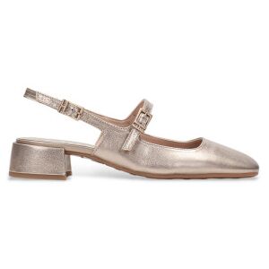Hispanitastil Kvinder. Hv253818 Ballerinaer Oporto Guld (37), Læder, Guldfarvet, 3-5 Cm, Spænder, Casual Hispanitastil Kvinder. Hv253818 Ballerinaer Oporto Guld (37), Læder, Guldfarvet, 3-5 Cm, Spænder, Casual