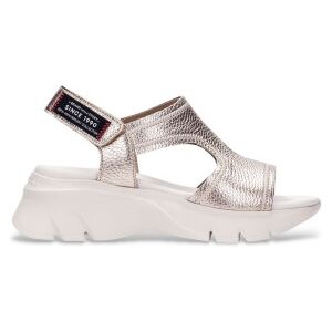 Hispanitastil Kvinder. Hv254010 Gyldne Dakar-Sandaler (37), Læder, Guldfarvet, 5-8 Cm, Velcro, Casual Hispanitastil Kvinder. Hv254010 Gyldne Dakar-Sandaler (37), Læder, Guldfarvet, 5-8 Cm, Velcro, Casual
