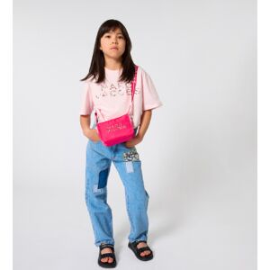 Marc Jacobstil Piger. W60746 Pink T-Shirt Med Rund Hals (6y= 114/119cm), Casual, Bomuld, Korte Ærmer, Børnetøj Marc Jacobstil Piger. W60746 Pink T-Shirt Med Rund Hals (6y= 114/119cm), Casual, Bomuld, Korte Ærmer, Børnetøj