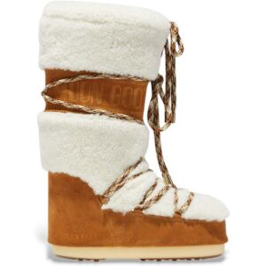 Moon Boottil Kvinder. 80d1402610 Læderstøvler Lab69 Cream Med Brunt Fåreskind (42/44), Blonder, Casual, Sne Moon Boottil Kvinder. 80d1402610 Læderstøvler Lab69 Cream Med Brunt Fåreskind (42/44), Blonder, Casual, Sne