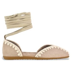 Moutil Kvinder. Mu.Sw731001a Ballerinaer I Læder Med Beige Sløjfe (37), Fast, Blonder, Casual Moutil Kvinder. Mu.Sw731001a Ballerinaer I Læder Med Beige Sløjfe (37), Fast, Blonder, Casual