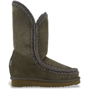 Moutil Kvinder. Mu.Fw121001a Læderstøvler Eskimo Inner Wedge Tall Green (39), 3-5 Cm, Ingen, Casual, Grøn Moutil Kvinder. Mu.Fw121001a Læderstøvler Eskimo Inner Wedge Tall Green (39), 3-5 Cm, Ingen, Casual, Grøn