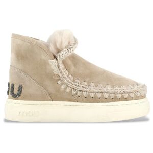 Moutil Kvinder. Mu.Fw411001a Ankelstøvler I Læder Eskimo Sneak Fed Glitterlogo Brun (41), 3-5 Cm, Ingen, Casual Moutil Kvinder. Mu.Fw411001a Ankelstøvler I Læder Eskimo Sneak Fed Glitterlogo Brun (41), 3-5 Cm, Ingen, Casual