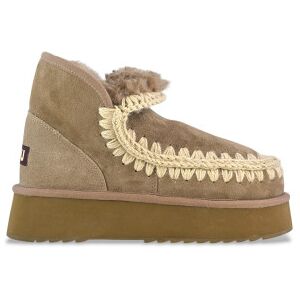 Moutil Kvinder. Mu.Fw681000a Ankelstøvler I Læder Mini Eskimo Platform Brun (40), 8-10, Ingen, Casual, Grå, Gråt Moutil Kvinder. Mu.Fw681000a Ankelstøvler I Læder Mini Eskimo Platform Brun (40), 8-10, Ingen, Casual, Grå, Gråt