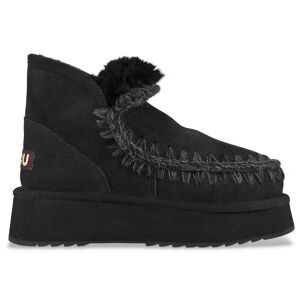 Moutil Kvinder. Mu.Fw681000a Ankelstøvler I Læder Mini Eskimo Platform Sort (39), 8-10, Ingen, Casual Moutil Kvinder. Mu.Fw681000a Ankelstøvler I Læder Mini Eskimo Platform Sort (39), 8-10, Ingen, Casual