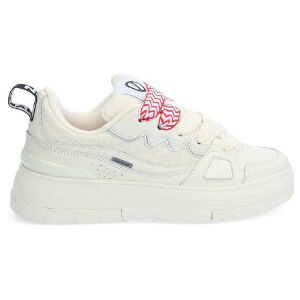 No Nametil Kvinder. Rnfcnam Nollie Læder-Sneakers Hvid (39), Fast, 1-3 Cm, Blonder, Casual No Nametil Kvinder. Rnfcnam Nollie Læder-Sneakers Hvid (39), Fast, 1-3 Cm, Blonder, Casual