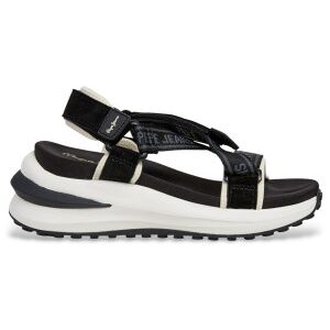 Pepe Jeanstil Kvinder. Pls900025 Winslove Bløde Sandaler Sort (37), 3-5 Cm, Velcro, Casual Pepe Jeanstil Kvinder. Pls900025 Winslove Bløde Sandaler Sort (37), 3-5 Cm, Velcro, Casual