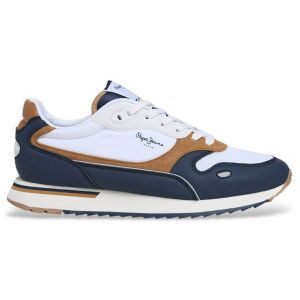 Pepe Jeanstil Mænd. Pms400034 Sko Bexley Road Hvid (45), Stof, Fast, Blonder, Casual Pepe Jeanstil Mænd. Pms400034 Sko Bexley Road Hvid (45), Stof, Fast, Blonder, Casual