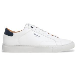 Pepe Jeanstil Mænd. Pms00048 Træningssko Joe Basic Hvid (44), Fast, Blonder, Casual Pepe Jeanstil Mænd. Pms00048 Træningssko Joe Basic Hvid (44), Fast, Blonder, Casual