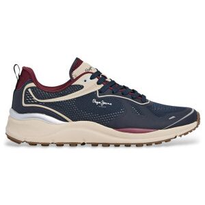 Pepe Jeanstil Mænd. Pms600014 Trail Tech-Sko I Marineblå (42), Stof, Fast, Blonder, Casual Pepe Jeanstil Mænd. Pms600014 Trail Tech-Sko I Marineblå (42), Stof, Fast, Blonder, Casual