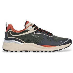 Pepe Jeanstil Mænd. Pms600014 Trail Tech Sko Grøn (45), Stof, Fast, Blonder, Casual Pepe Jeanstil Mænd. Pms600014 Trail Tech Sko Grøn (45), Stof, Fast, Blonder, Casual